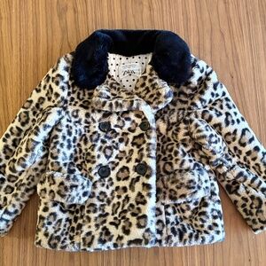 Zara Leopard print fall jacket for girls